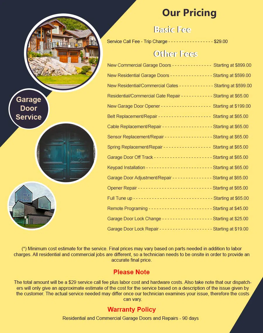 Elite Garage Door Service Blackwood, NJ 856-347-0908 - pricelist6
